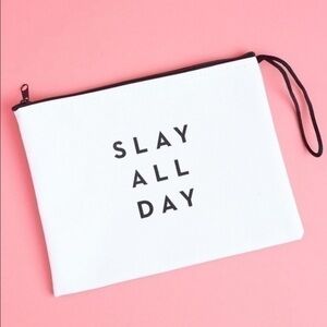 MILLY “Slay All Day” Travel Wristlet Bag Pouch